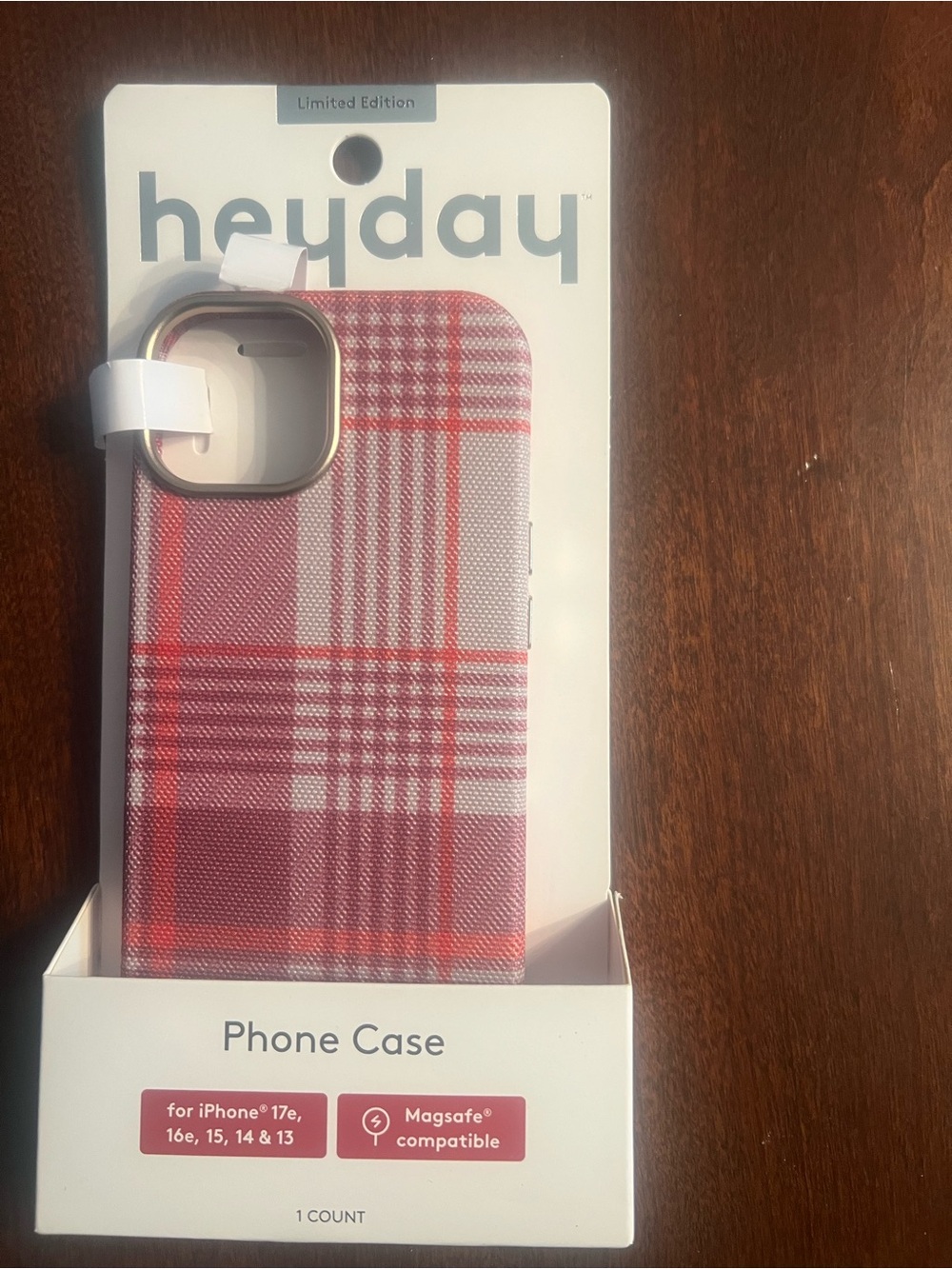 Heyday phone case for iPhone 13, 14, 15, 16e, 17e. New in box